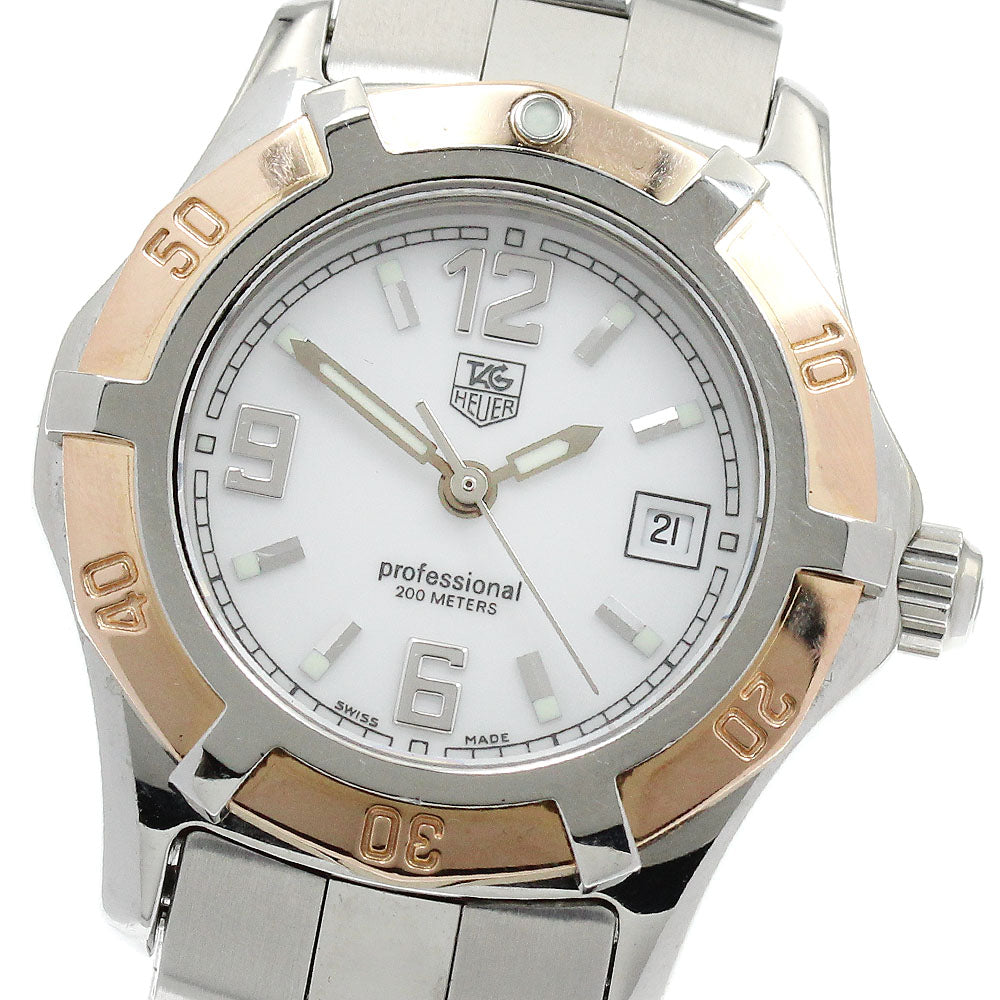 TAG HEUER Exclusive WN1350 Date white Dial Quartz Ladies Watch_896166