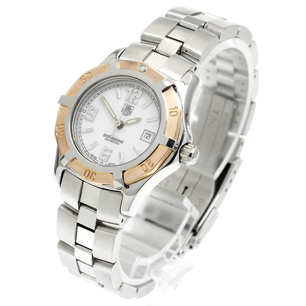 TAG HEUER Exclusive WN1350 Date white Dial Quartz Ladies Watch_896166