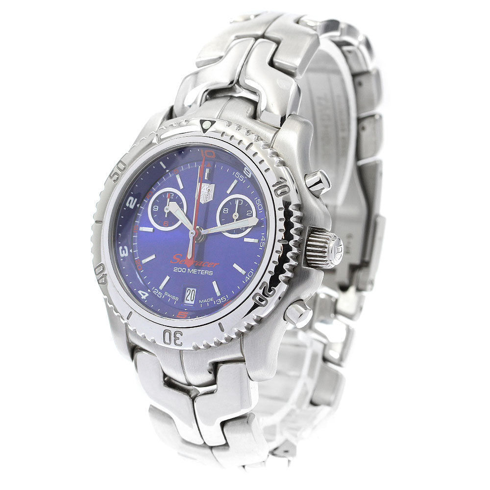 TAG HEUER Link Searacer CT1115 Chronograph Date Navy Dial Quartz Men's_896179