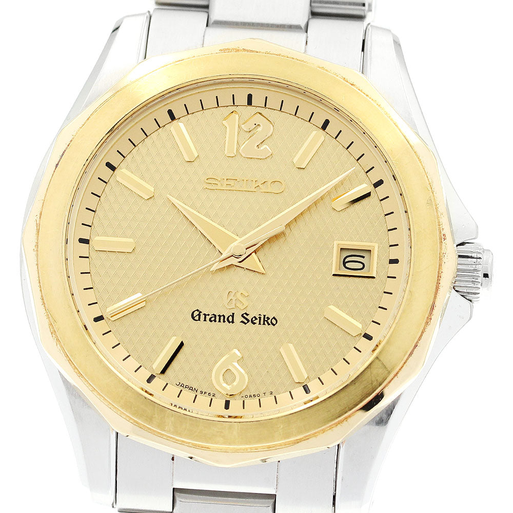 SEIKO Grand Seiko SBGX036/9F62-0A70 Date gold Dial Quartz Men's Watch_896202