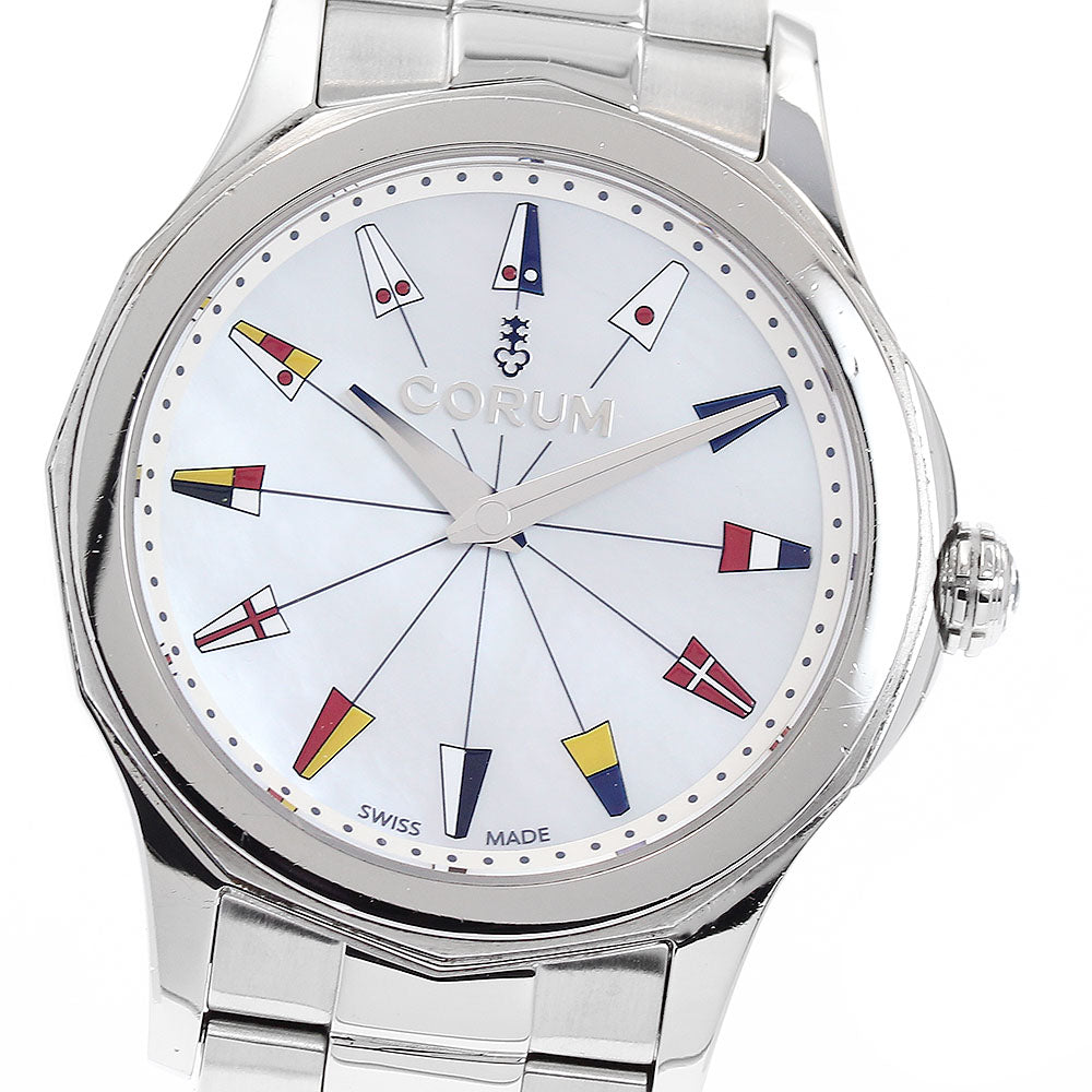 CORUM Admirals cup 01.0132 White shell Dial Quartz Ladies Watch_896203