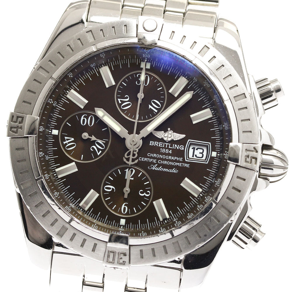 BREITLING Chronomat Evolution A13356 Brown Dial Automatic Men's Watch_896204