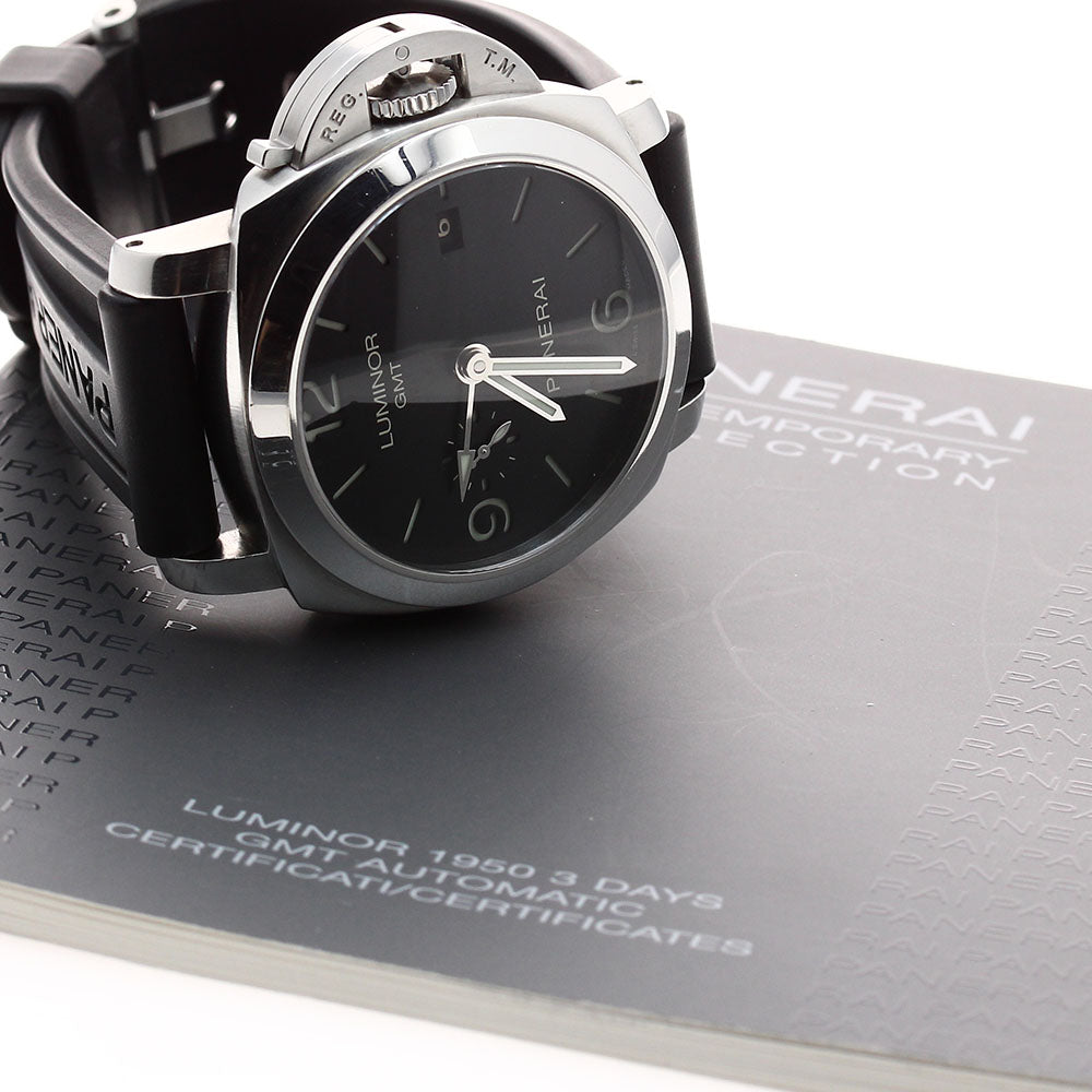 PANERAI Luminor 1950 3 Days PAM00320 GMT black Dial Automatic Men's Watch_896205