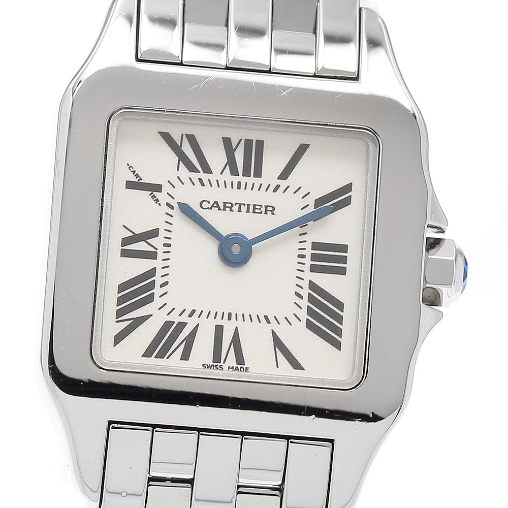 CARTIER Santos de Moiselle SM W25064Z5 beige Dial Quartz Ladies Watch_896211