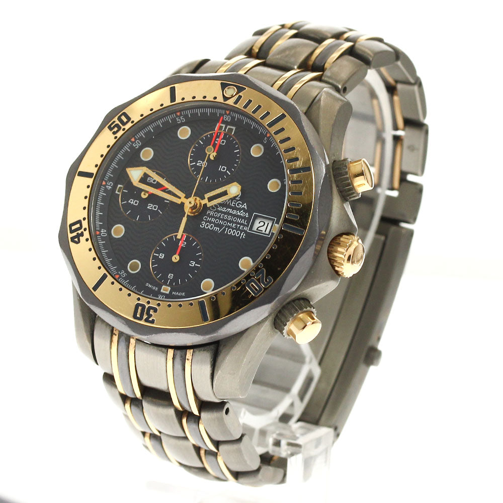 OMEGA Seamaster300 2296.80 Chronograph Navy Dial Automatic Men's Watch_896224