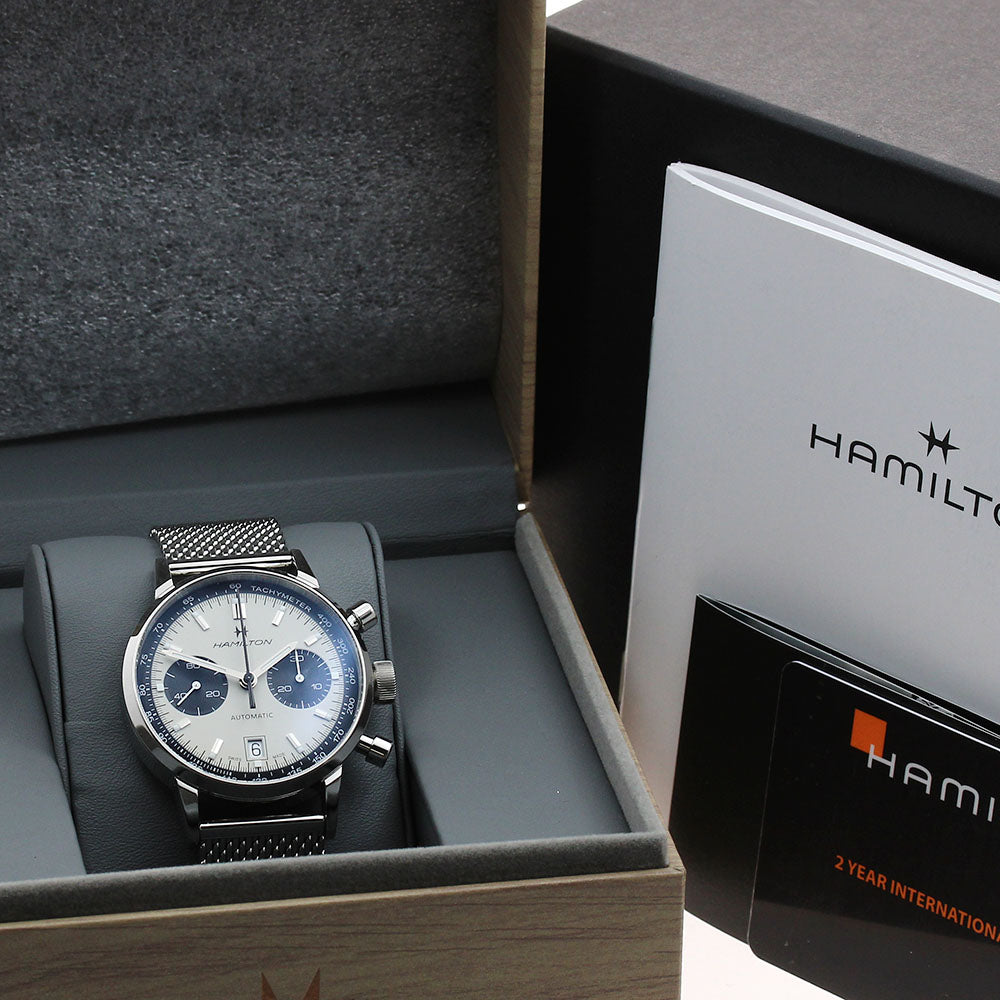 HAMILTON Intramatic H384160 Chronograph beige Dial Automatic Men's Watch_896233