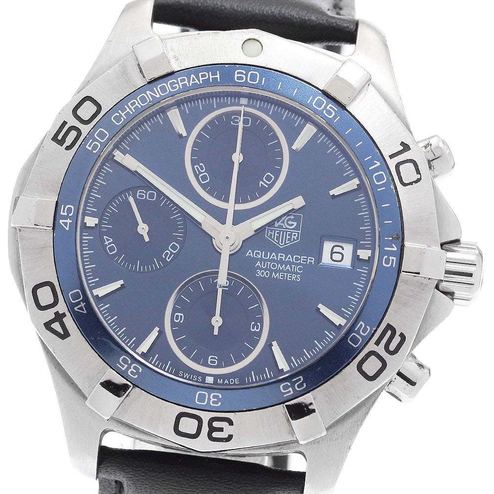TAG HEUER Aqua racer CAF2112.BA0809 Chronograph Navy Dial Automatic Men's_896256