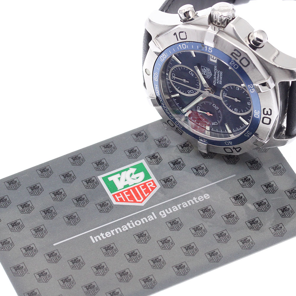 TAG HEUER Aqua racer CAF2112.BA0809 Chronograph Navy Dial Automatic Men's_896256