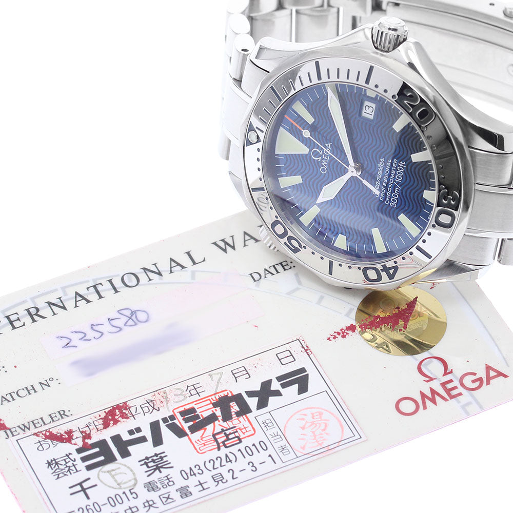 OMEGA Seamaster300 2255.80 Date blue Dial Automatic Men's Watch_896259