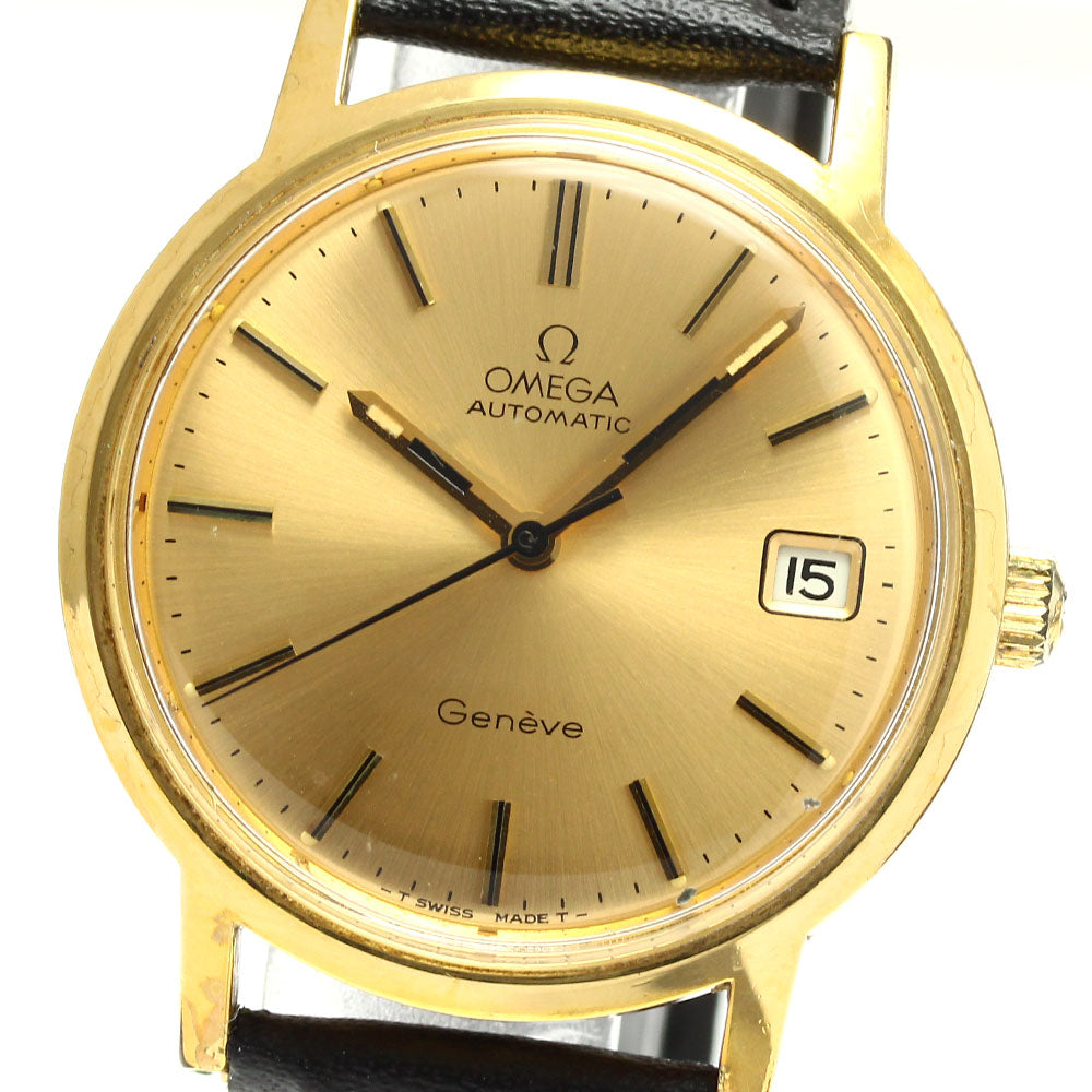 OMEGA Geneve 166.0163 Date Cal.1012 gold Dial Automatic Men's Watch_896262