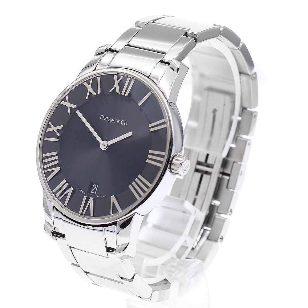 TIFFANY&Co. Atlas Dome Z1800.11.10A10A00A Date black Dial Quartz Men's_896298