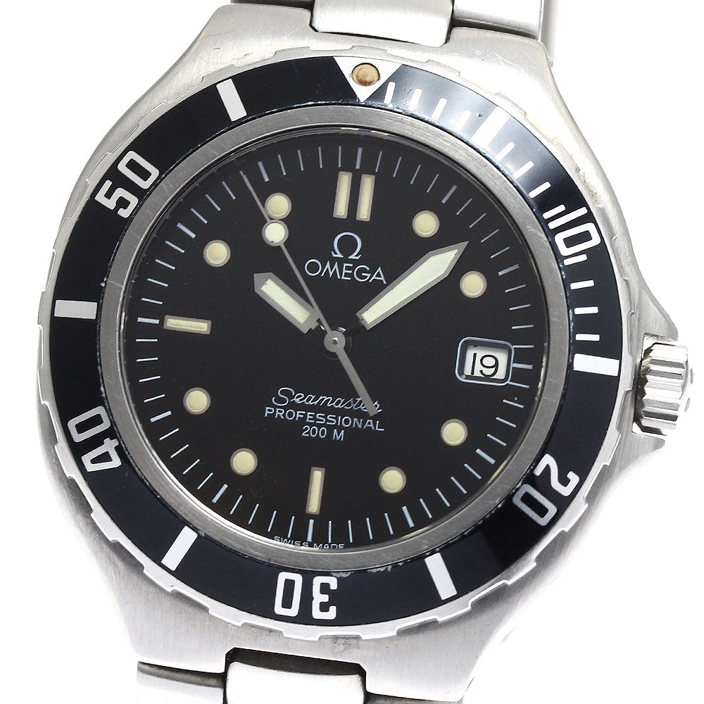 OMEGA Seamaster200 Date black Dial Quartz Men's Watch_896299