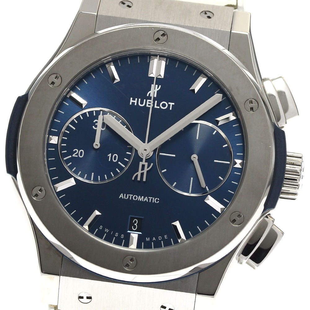 HUBLOT Classic fusion 521.NX.7170.LR Date Chronograph Navy Dial Automatic Men's Watch_896305