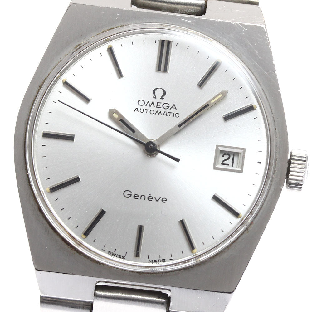 OMEGA Geneve 166.099 Date Cal.1481 Silver Dial Automatic Men's Watch_896333