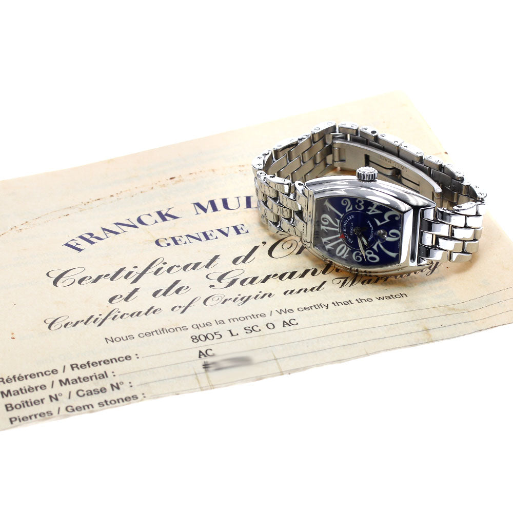 FRANCK MULLER Conquistador 8005LSC Date blue Dial Automatic Ladies Watch_896342