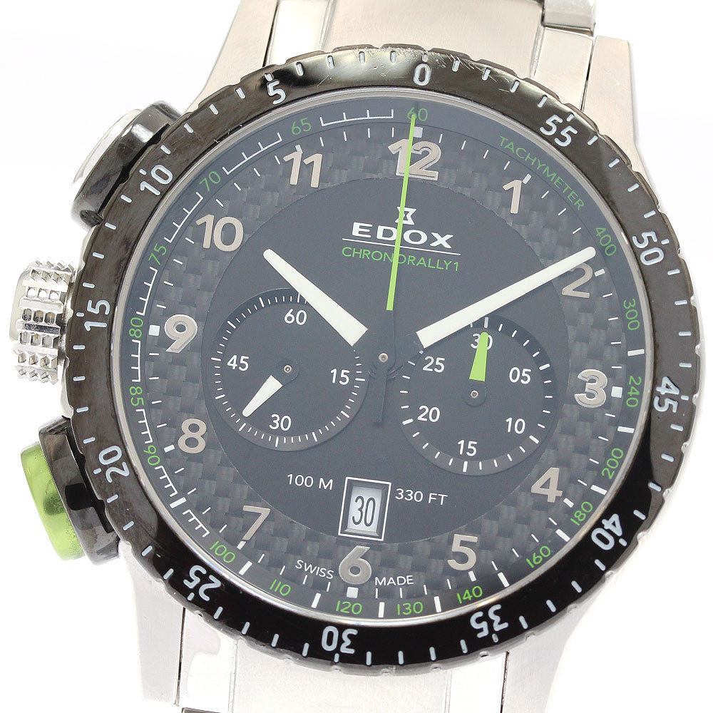 EDOX Chrono Rally 1 Chronograph 10305-3NVM-NV Date Quartz Men's Watch_896365