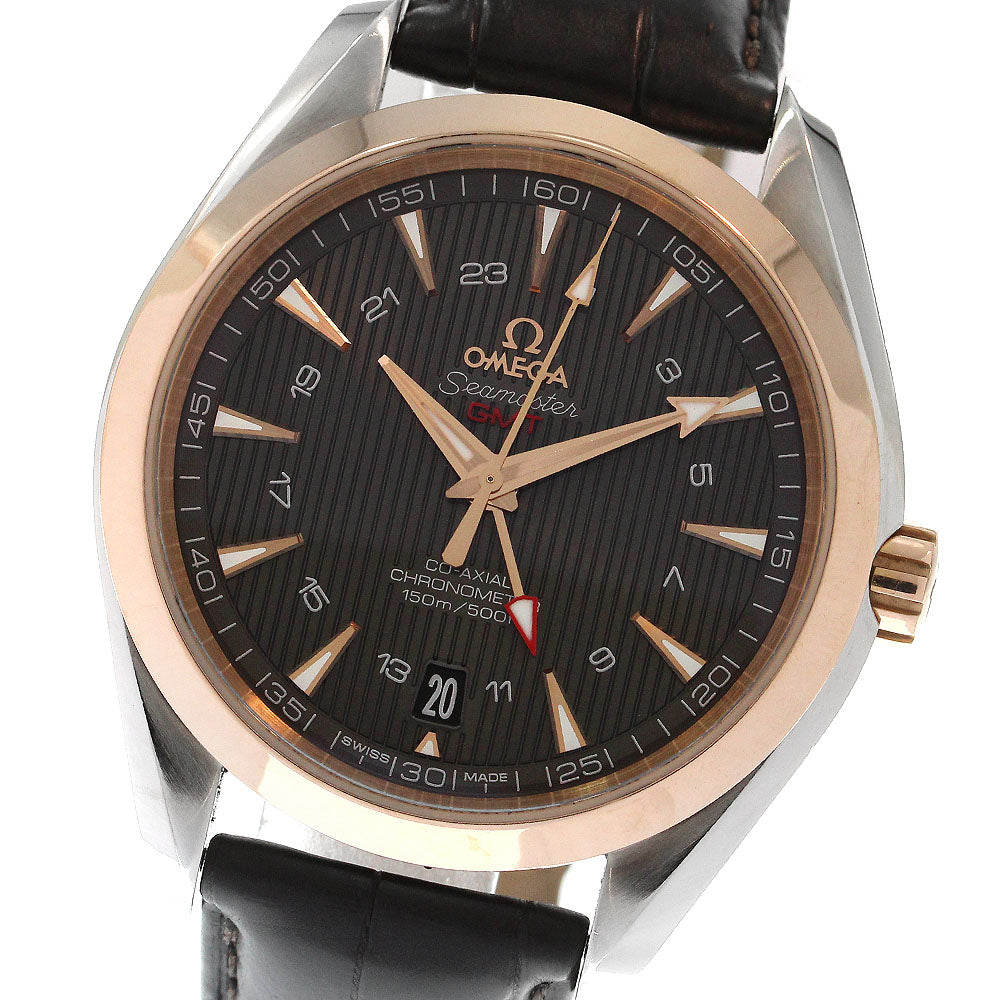 OMEGA Seamaster Aqua Terra 231.23.43.22.06.001 Co-Axial GMT Dark gray Dial Automatic Men's Watch_896367