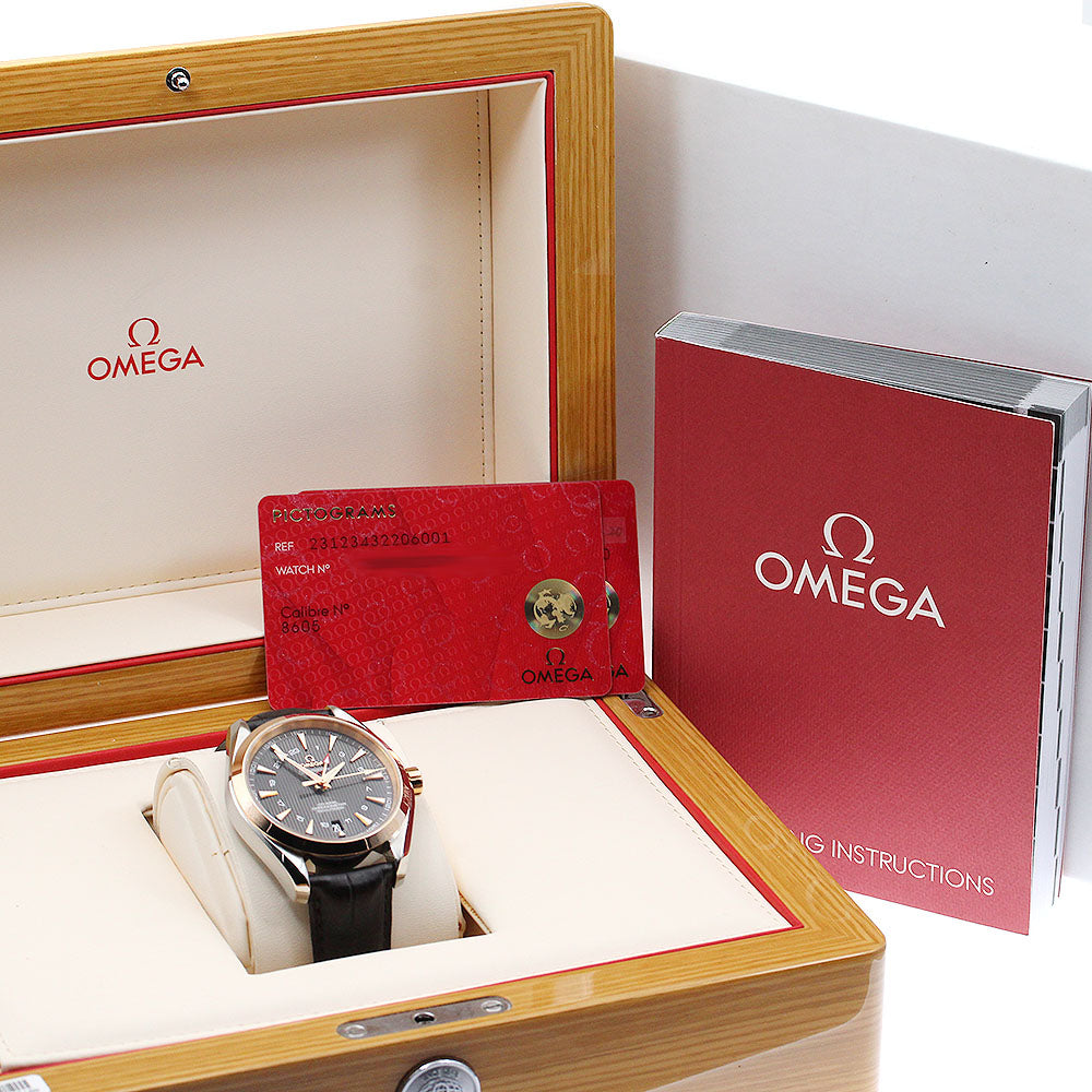 OMEGA Seamaster Aqua Terra 231.23.43.22.06.001 Co-Axial GMT Dark gray Dial Automatic Men's Watch_896367