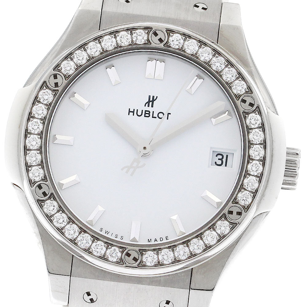 HUBLOT Classic fusion 581.NE.2010.LR.1204 Diamond Bezel white Dial Quartz Ladies Watch_896368