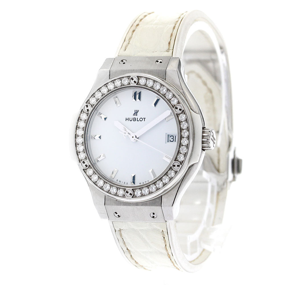 HUBLOT Classic fusion 581.NE.2010.LR.1204 Diamond Bezel white Dial Quartz Ladies Watch_896368
