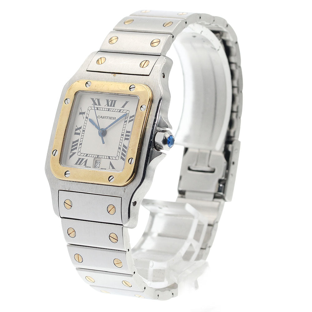 CARTIER Santos GalbeeLM W20011C4 2 tone beige Dial Quartz Men's Watch_896386