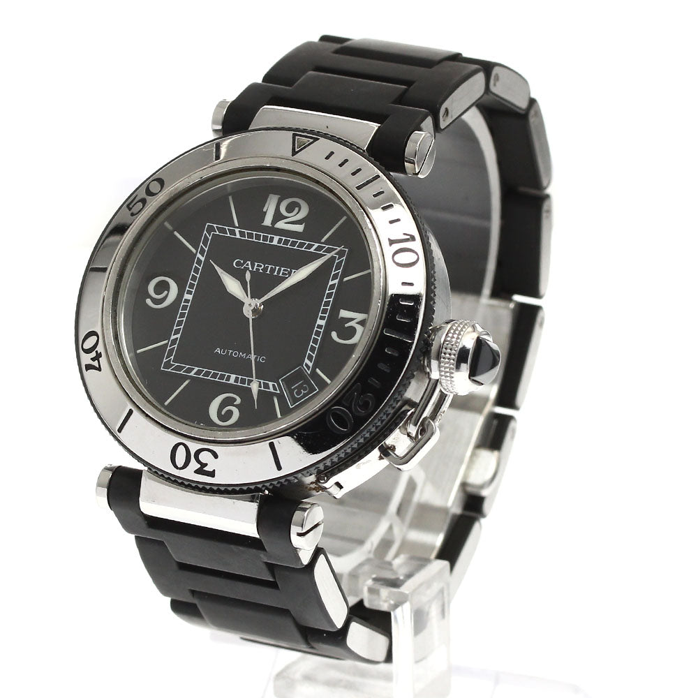 CARTIER Pacha Sea timer W31077U2 Date black Dial Automatic Men's Watch_896391