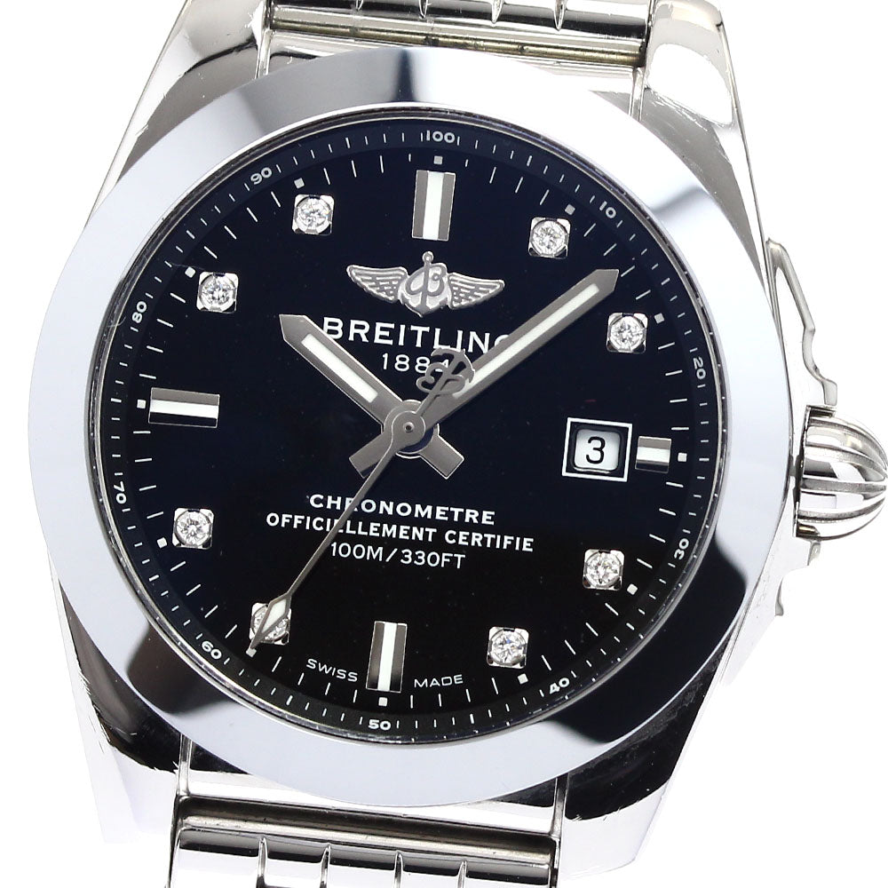 BREITLING Galactic 29 Sleek W72348 8P Diamond Quartz Ladies Watch_896397