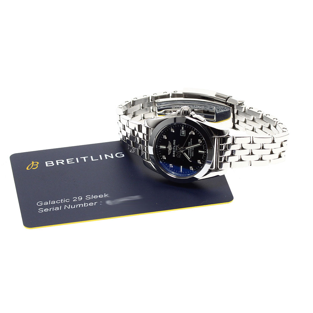 BREITLING Galactic 29 Sleek W72348 8P Diamond Quartz Ladies Watch_896397