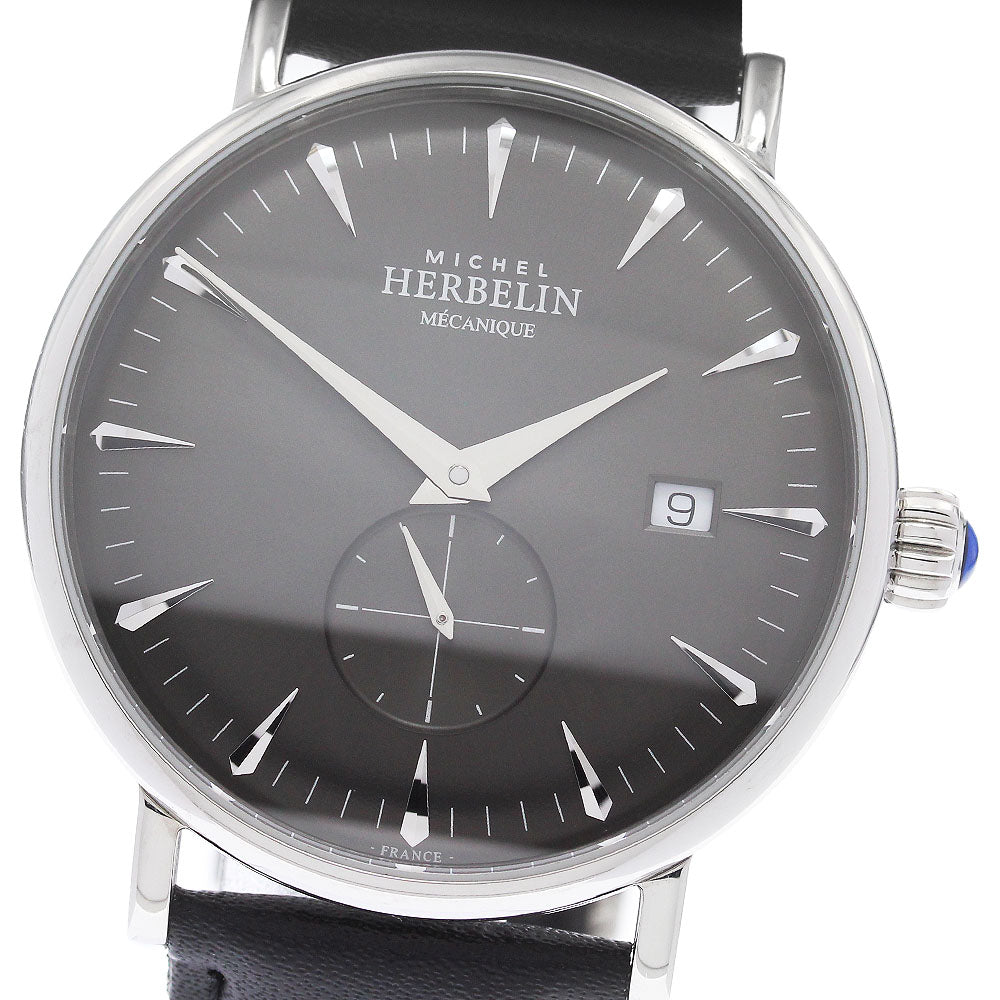 MICHEL HERBELIN Inspiration 1947 Date Gray Dial Hand Winding Men's Watch_896413