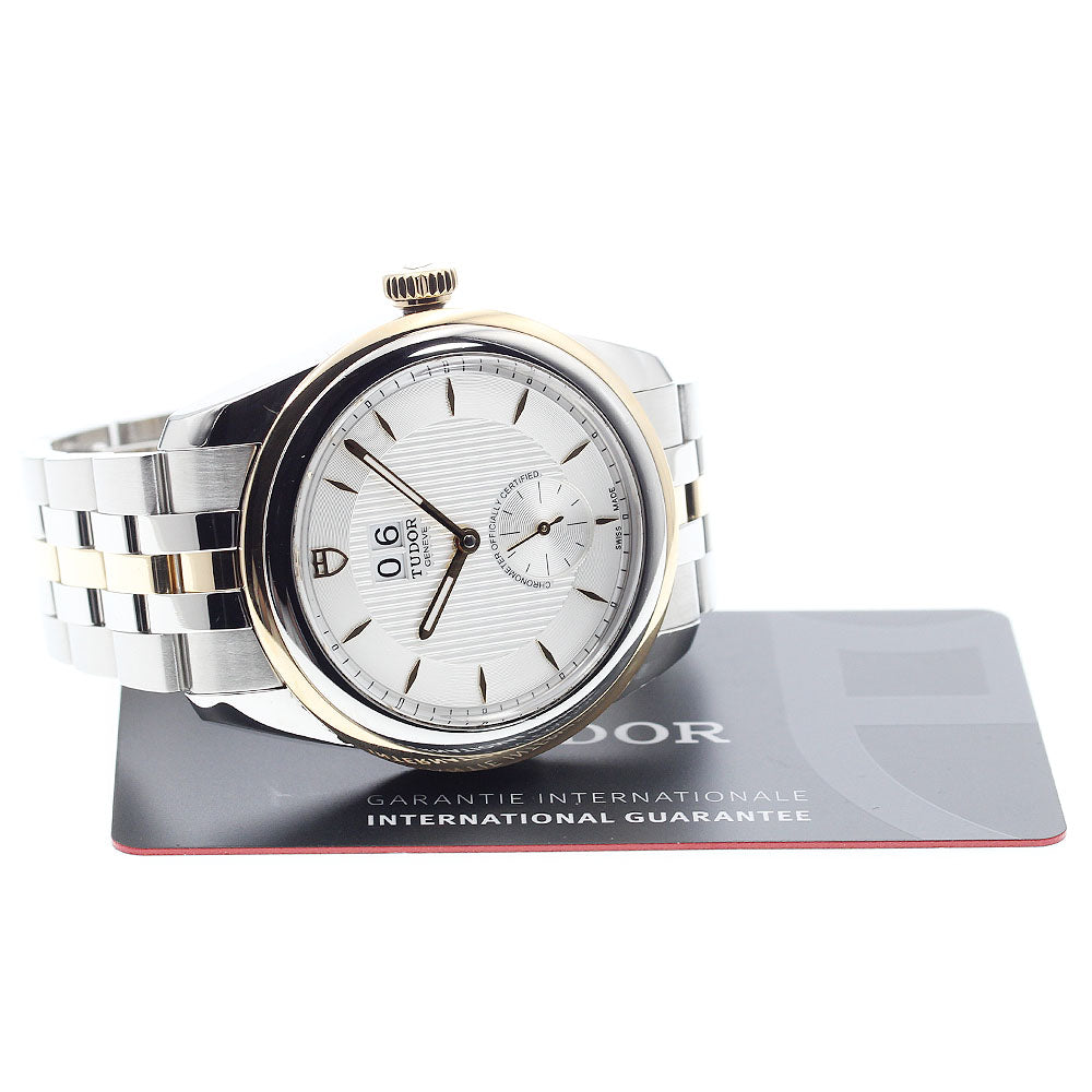 TUDOR Glamor Double Date 57103 Silver Dial Automatic Men's Watch_896471