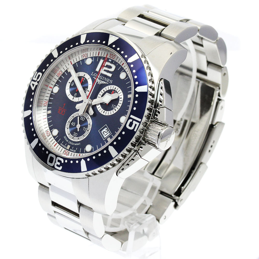 LONGINES Hydro Conquest L3.843.4 Date Chronograph Navy Dial Quartz Men's_896514
