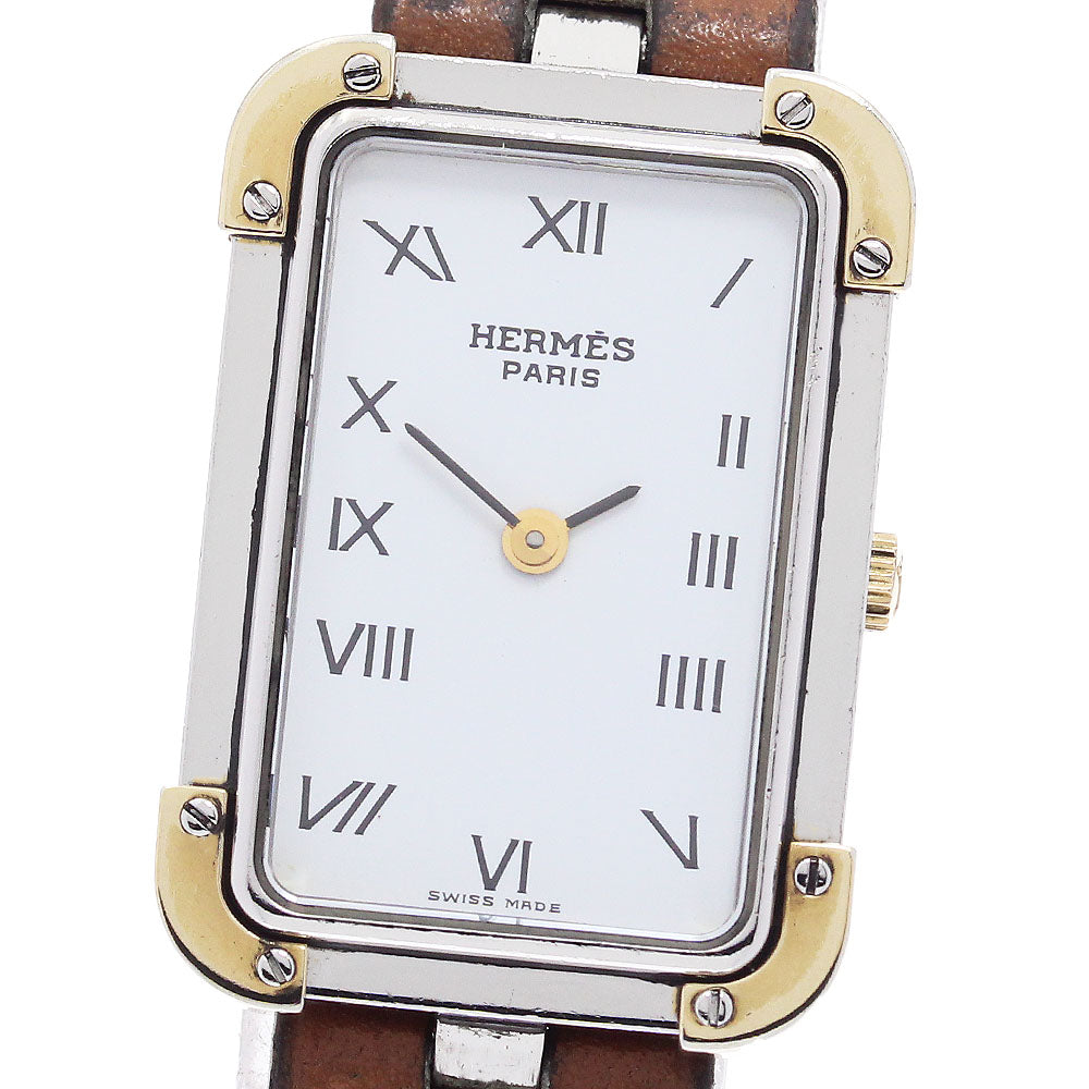 HERMES Clojure White Dial Quartz Ladies Watch_896520
