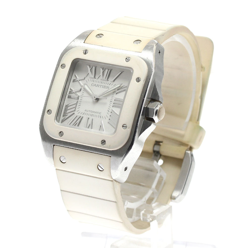 CARTIER Santos 100MM W20122U2 white Dial Automatic Boy's Watch_896529