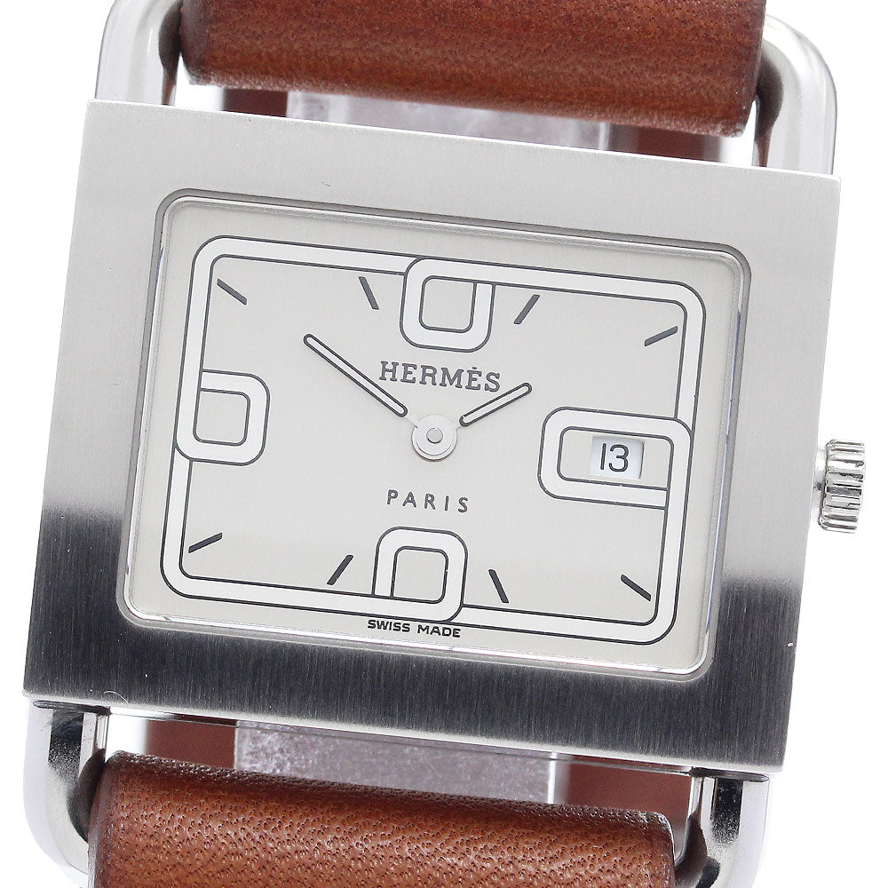 HERMES Valenia BA1.510 Date Silver Dial Quartz Ladies Watch_896539
