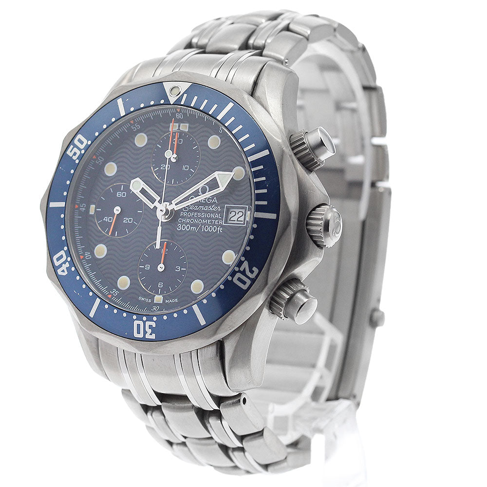 OMEGA Seamaster300 2298.80 Chronograph Navy Dial Automatic Men's Watch_896550