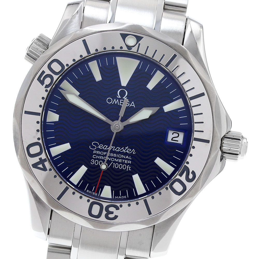 OMEGA Seamaster300 2253.80 Date Blue Dial Automatic Boy's Watch_896553