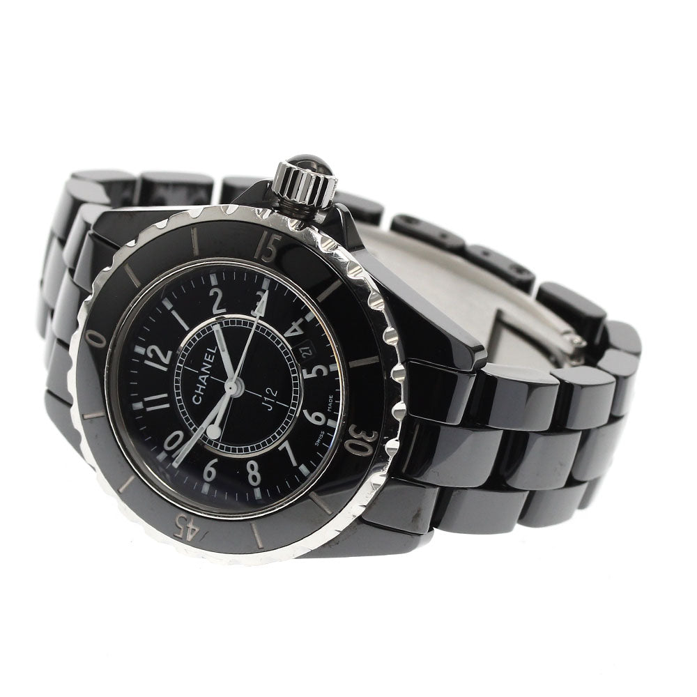 CHANEL J12 H0682 Black Ceramic 33MM black Dial Quartz Ladies Watch_896557
