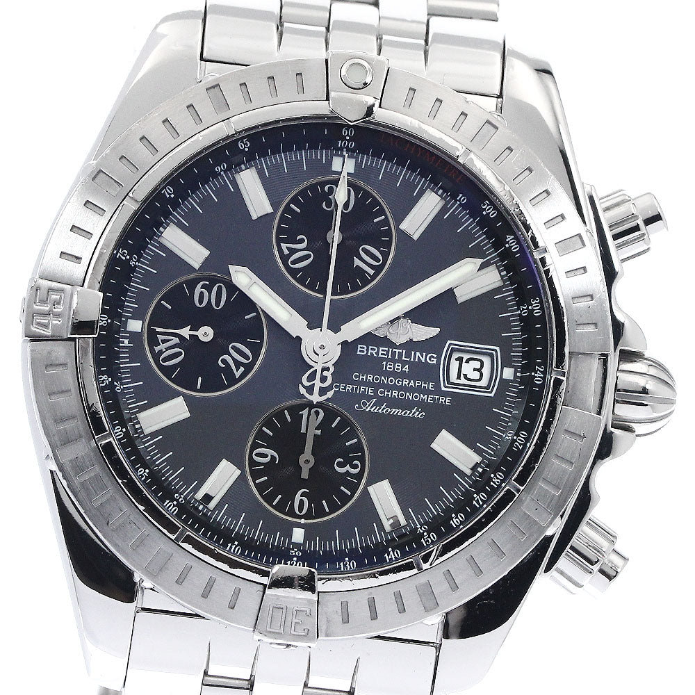 BREITLING Chronomat Evolution A13356 gray Dial Automatic Men's Watch_896558