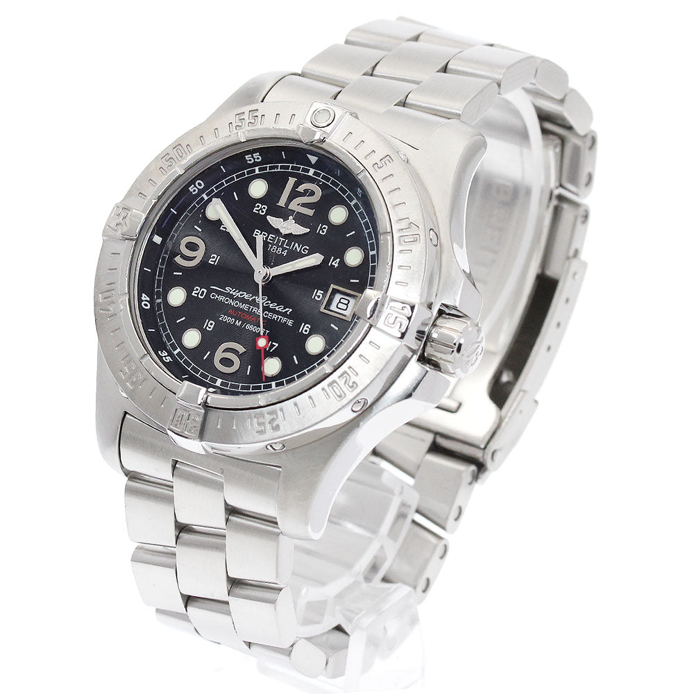 BREITLING Super Ocean Steelfish A17390 Black Dial Automatic Men's Watch_896559