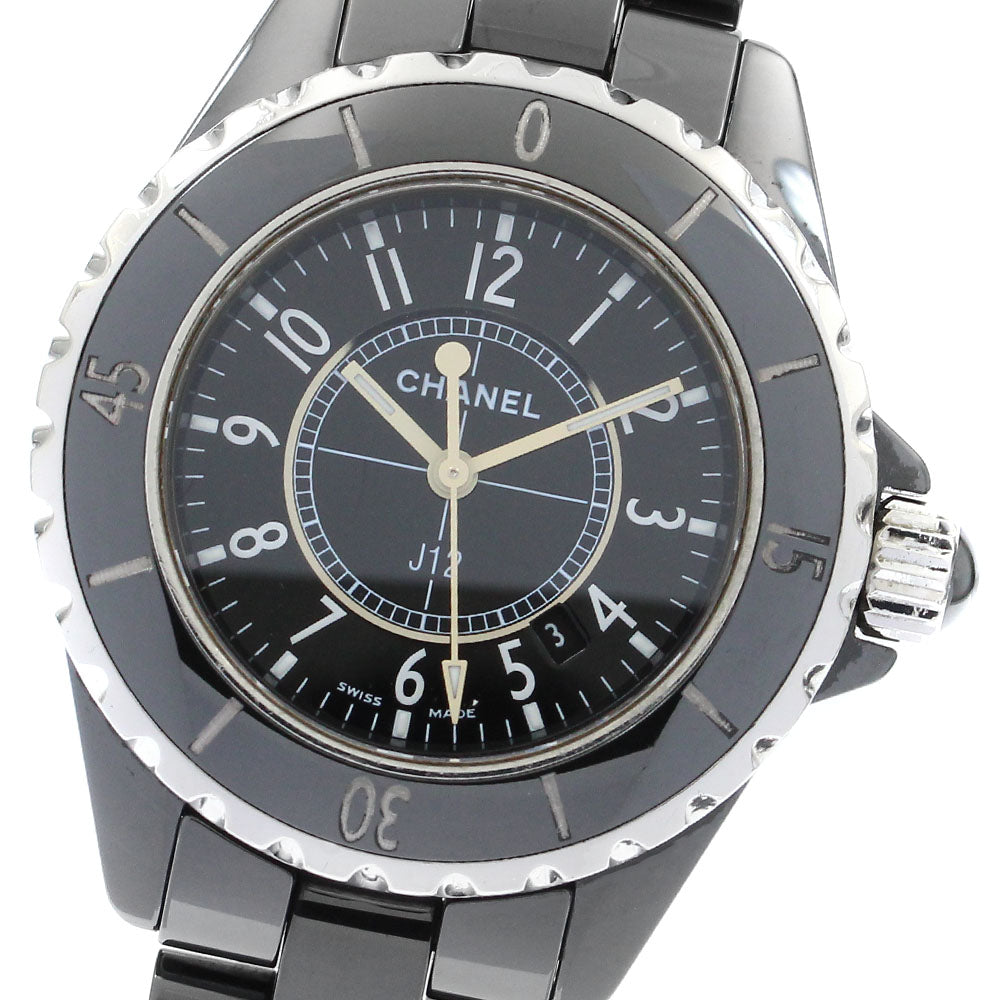 CHANEL J12 H0682 Black Ceramic 33MM Black Dial Quartz Ladies Watch_896560