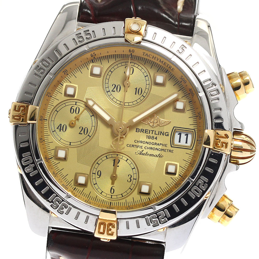 BREITLING Chrono cockpit B13357 Date Chronograph gold Dial Automatic Men's Watch_896561