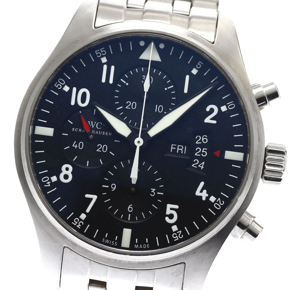 IWC SCHAFFHAUSEN Pilot watch IW377704 Chronograph Automatic Men's Watch_896570
