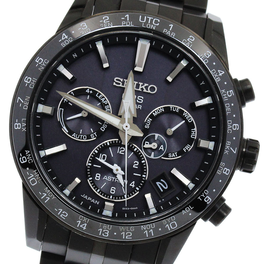 SEIKO Astron SBXC037/5X53-0AB0 GPS Solar Powered Radio Men's Watch_896609