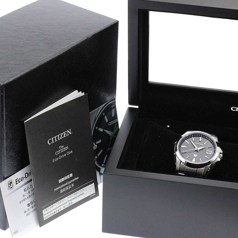 CITIZEN The citizen AQ4060-50E Date Solar Powered Radio Men's Watch_896624