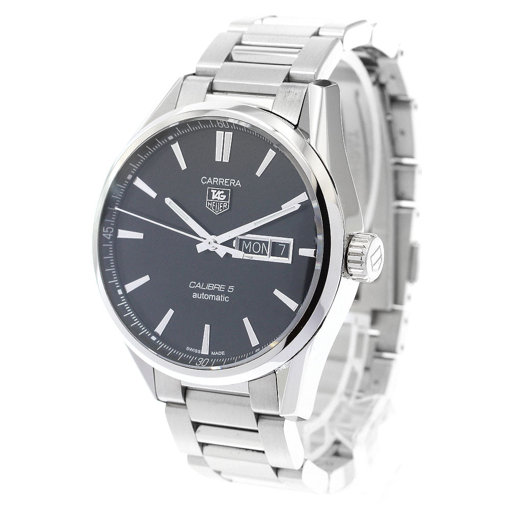 TAG HEUER Carrera Caliber 5 WAR201A Day date black Dial Automatic Men's_896629