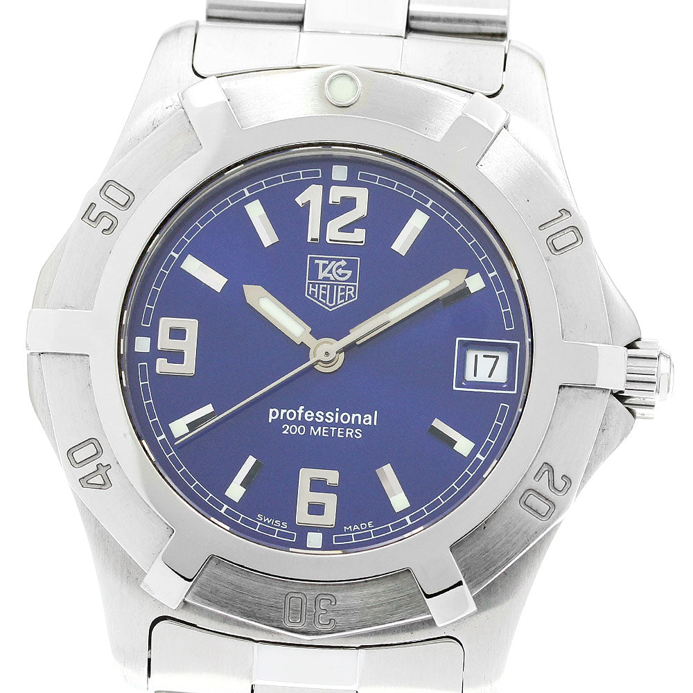 TAG HEUER Exclusive WN1112 Date blue Dial Quartz Men's Watch_896656
