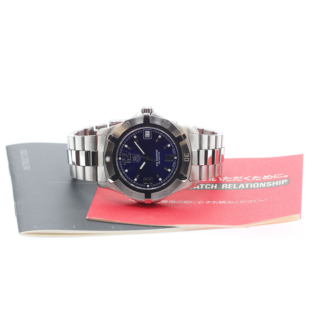 TAG HEUER Exclusive WN1112 Date blue Dial Quartz Men's Watch_896656