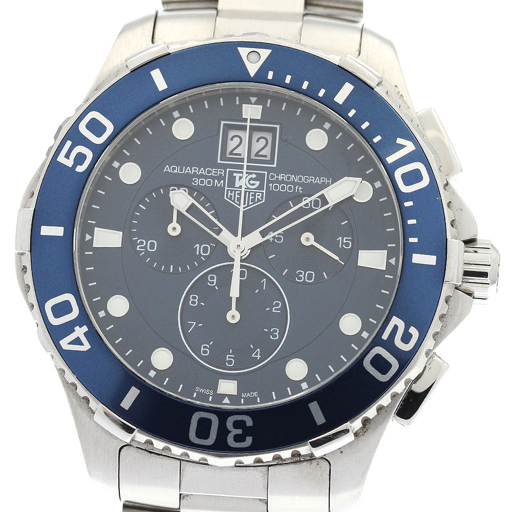 TAG HEUER Aqua racer CAN1011 Big Date Chronograph Quartz Men's Watch_896666