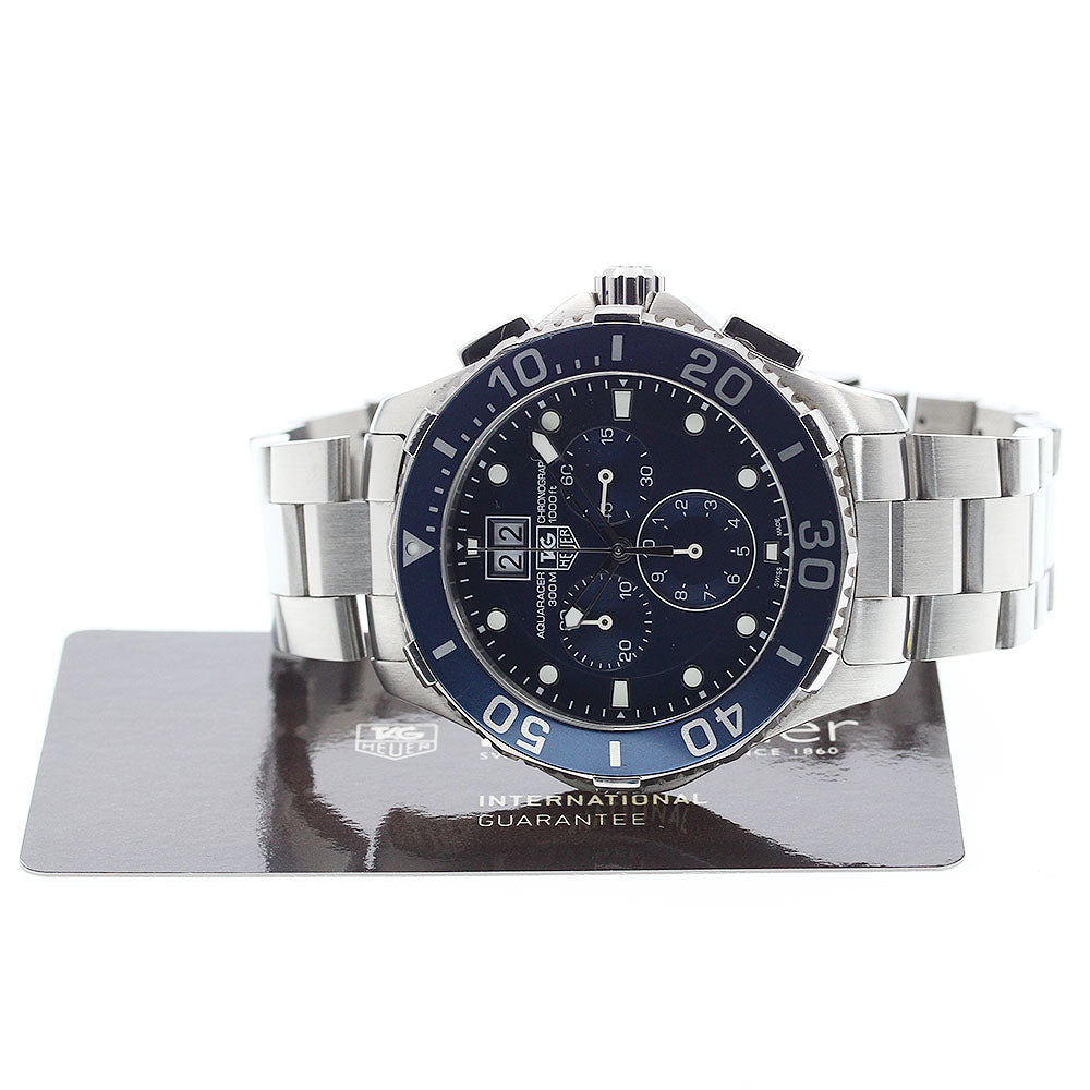TAG HEUER Aqua racer CAN1011 Big Date Chronograph Quartz Men's Watch_896666