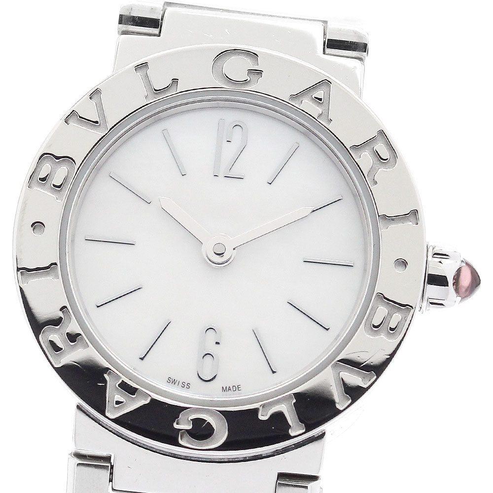 BVLGARI BVLGARIBVLGARI BB23S 12P diamond White shell Dial Quartz Ladies Watch_896677